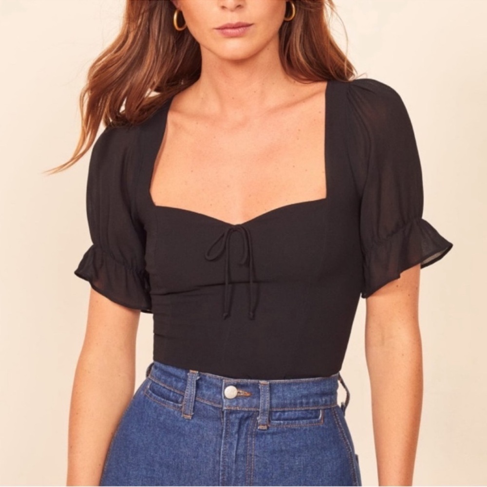 Reformation Delevan black top